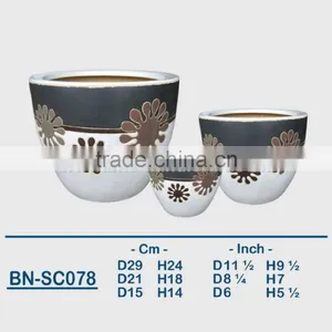 Vietnamese Ceramic Indoor Pot/ Indoor Planter BN-SC078 thumbnail-1
