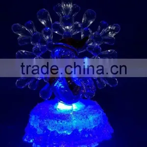 New Style Led Rbg Light Acrylic Artificial Christmas Snowflake Snowman thumbnail-6