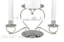 Factory Black Metal Candle Holder With Heart-shaped thumbnail-1