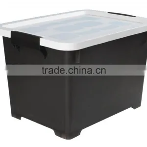 22L Plastic Storage Box / Finishing Box With Cover and Lock thumbnail-1