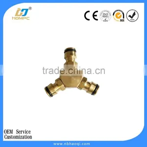 Garden Brass Hose 3 Way Tap Connector thumbnail-1