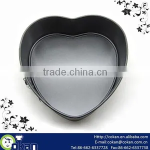 22.7cm Non-stick Heart Shape Spring Form Cake Tray/baking Tray CK-0019B thumbnail-1