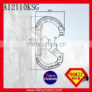 25KN O Type Mountain Rock Climbing Aluminum Carabiner For Rescue thumbnail-2