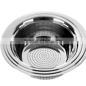 Metal Powder Coated Colander 3pieces in a Set Stainless Steel Fruit Wash Basket thumbnail-2