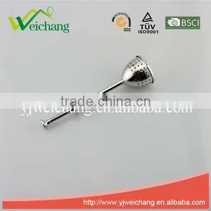 WCE121 Good Quality Stainless Steel Tea Tools Tea Strainer Tea Infuser Long Handle Push-open Style Durable and Rust Resistant thumbnail-1