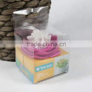 Lotus Shape Cotton Bud Holder thumbnail-3