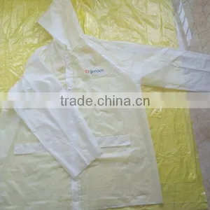 Food Grade EVA Poncho Raincoat With Hood and Sleeve thumbnail-6