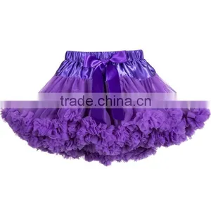 Hot Sale Baby Fluffy Pettiskirts Girl's Tutu Chiffon Skirt Children Wear Summer Boutique Party Cutting Dress thumbnail-5