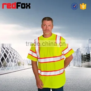 Vehicle Reflect Safety Red T-shirts Polo Long Sleeves Sports Safety Yellow T-shirts T-shirt Printer ce En471 thumbnail-2