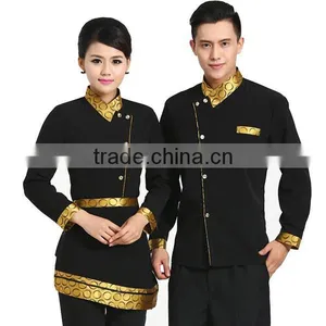 F10U Fashion Waiter and Waitress High Quality Reception Hotel Uniform thumbnail-1