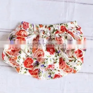 Baby Girl Cotton Bloomer Ruffles Diaper Cover Pure White Bloomer for Newborn Baby thumbnail-4