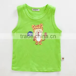 Custom Breathable Nylon Sport Kids Singlet Fashion Children Tank Top thumbnail-3