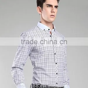 2017 Hig Quality Non Iron Contrast Color Oxford Men New Model Shirt thumbnail-2