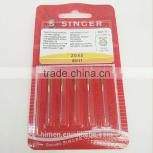 Singer Premium Ball Point Sewing Machine Needles 2045 - Sizes 80/11,100/16- 5pcs Pack thumbnail-2