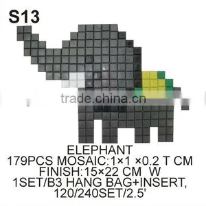DIY Plastic Mosaic Art (S13) Elephant thumbnail-1
