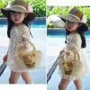 New Cute Baby Girls Kids Children Princess Dress Clothes Long Sleeve Lace Beige thumbnail-2