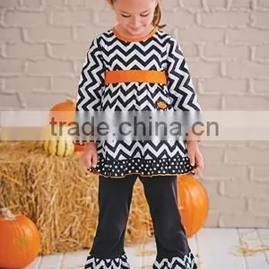 Wholesale Flower Embroidery Halloween Kids Outfits thumbnail-5