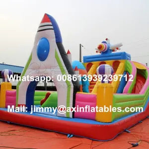 Commercial Airplane Inflatable Bouncer Combo,Jumping Bouncy Castle With Slide,Jumping Bouncy Castle For Kids thumbnail-2