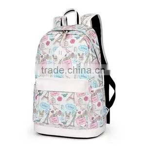 Fashion Print Children Shoulder Canvas Backpack Traveling Bag thumbnail-2