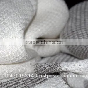 Organic Flax Linen Waffle Bath Towel -- Hand Woven thumbnail-3