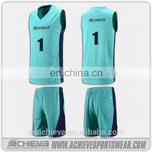 Wholesale Blank European Basketball Uniforms Shorts Design Jersey thumbnail-1
