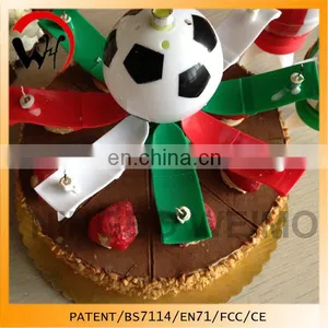 2016 Hot Sale Football Musical Party Candle Birthday Cake Decoration thumbnail-2