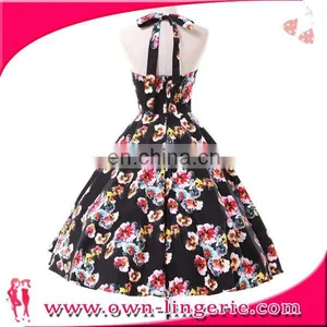 Cheap Pin up OWN Design Clothing 50s Vintage Swing Rockabilly Dress thumbnail-3