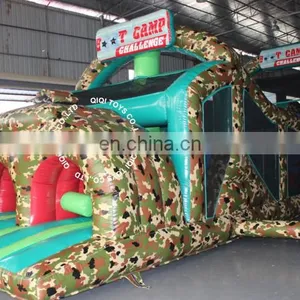 Military Army Camouflage Bootcamp Boot Camp Theme Inflatable Obstacle Course thumbnail-2