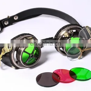 Steampunk Googles Eyewear Accessory With Magnifying Lenses thumbnail-1
