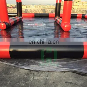 HI Good Quality Durable Pvc Sports Flooring Black and Red Inflatable Zorb Ball Race Track thumbnail-6