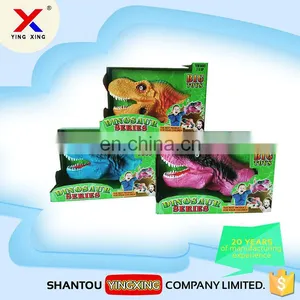 Funny Educational Rubber Dinosaur Puppet Toy thumbnail-4