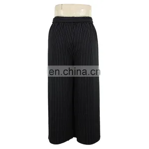 Old Lady Formal Straight Cut Stripe Trouser ODM Factory thumbnail-2