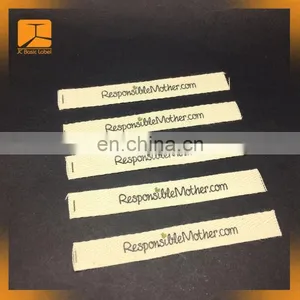 Self Adhesive Fabric t Shirt no Label Maker Cotton Clothes Laundry Barcode Sticker Label thumbnail-2