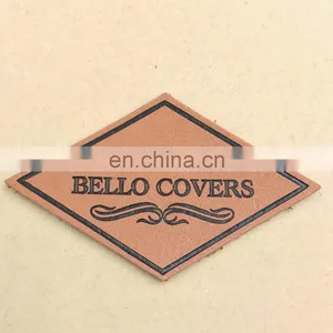 Factory Provide Pu/Genuine Leather Garment Patchs Fashion/ Leather Clothing Label for Garment thumbnail-1
