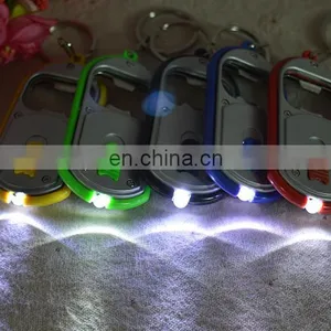 Souvenir Metal Keychain Bottle Opener With LED Light OEM Gift Flash Light thumbnail-6