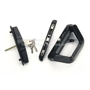Single Style Aluminum Sliding Door Handle Made of Zinc Alloy With Key thumbnail-4