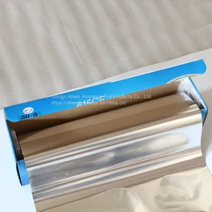 Household Aluminum Foil Roll/7 Micron Silver Foil Paper thumbnail-2