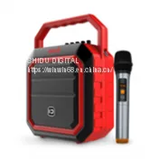 2018 New Arrival 30w Portable Party PA Speaker With FM Radio and Flashing DJ Lights thumbnail-3