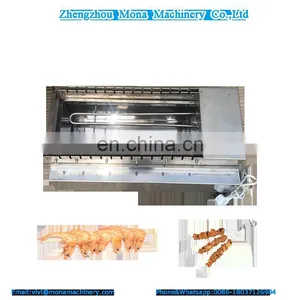 Automatic Satay Skewer Grill Machine / Charcoal Rotary Kebab Grill Roaster thumbnail-5