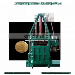 Professional Supplier Rice Husk/wood Shavings/straw/hay/corncob/sawdust/fiber/waste Paper/rags/textile/plastics Baler Machine thumbnail-1