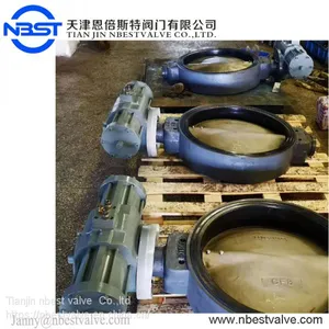 DN500 JIS5K Hydraulic Control Marine Sim-lug Butterfly Valve With Thread Connection thumbnail-2