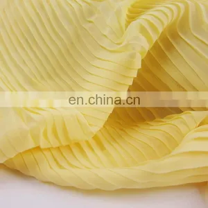 100% Polyester Pleated Chiffon Fabric/chiffon Pleated Fabric for Dress/scarf thumbnail-3