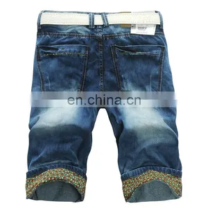 DiZNEW New Fashion High Quality Men's Denim Jeans Shorts thumbnail-2