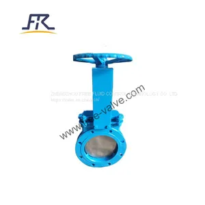 Handle Wheel Manual Wafer Type WCB Industrial Knife Gate Valve thumbnail-1