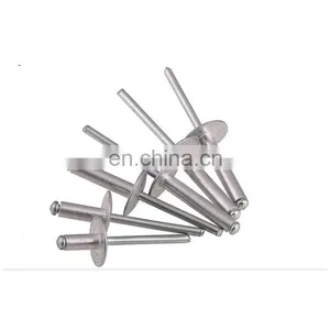 4.8*19mm Large Flange Blind Rivet Din7337 Dome Head Pop Rivet 5052 Aluminum Blind Rivet thumbnail-4