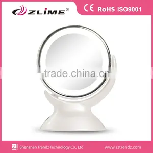 Desktop 5x Magnifying Double Sided Round LED Makeup Mirror thumbnail-1