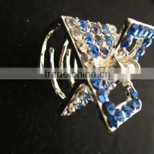 HL002 Fashion Rhinestone Alloy Mini Air Claw;muslim Scarf Jaw thumbnail-1