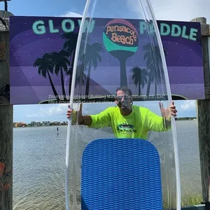 Clear Paddle Board, Clear SUP, Transparent SUP, Transparent Paddle Board, See Through Paddle Board, Clear SUP Board thumbnail-1