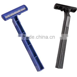 D210 Brand Light Blue Plastic Handle Twin Razor Blade thumbnail-5
