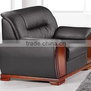 Oupusen 2016 New 1 1 3 Black Home Wooden Sofa Set thumbnail-4
